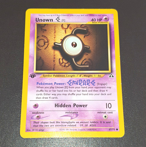 Pokémon tcg unown 67 - unown, 67/75