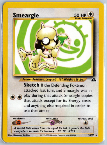 Smeargle neo discovery - 30/75,