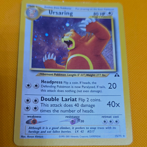 Pokémon tcg ursaring - pokémon, 15/75