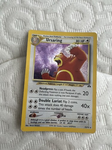 Pokémon tcg ursaring neo - pokémon,