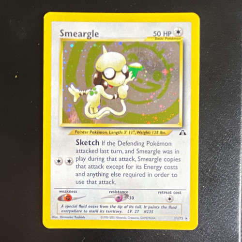 Pokémon tcg smeargle 75 - tcg, 11/75