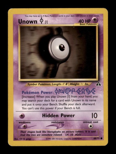 Unown 75 neo - neo, discovery