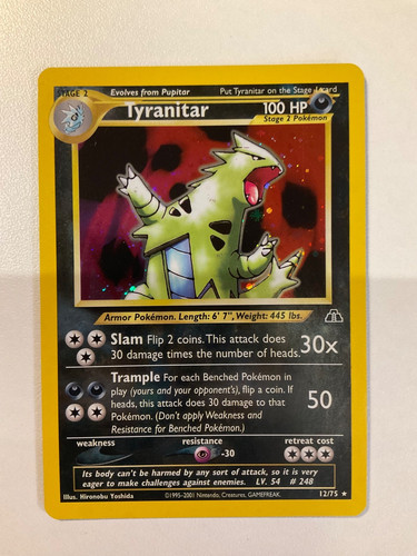 Tyranitar neo discovery - 12/75,