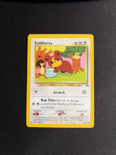 Pokémon teddiursa tcg neo - pokémon,