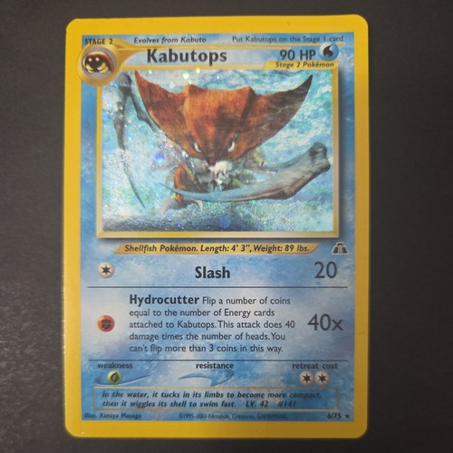 Pokémon tcg kabutops neo - pokémon,