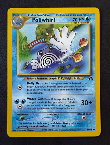 Pokémon tcg poliwhirl neo - pokémon,