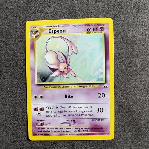 Pokemon espeon holo - espeon, rare