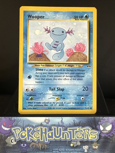 Pokemon card wooper neo - pokemon, 71/75
