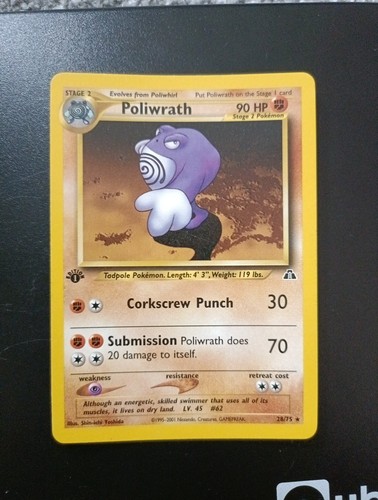 Pokémon tcg poliwrath neo - pokémon,