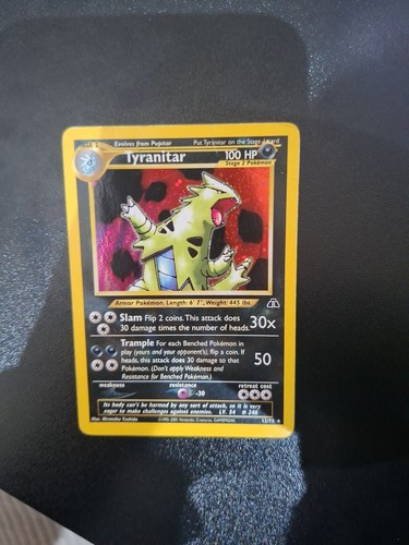 Pokemon tyranitar card - tyranitar, neo