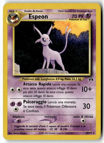 Pokemon card espeon lp - card, (20)