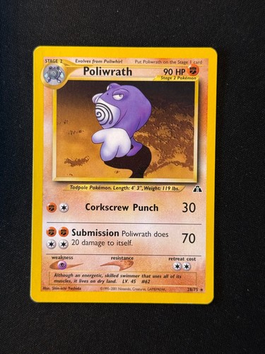 Poliwrath r neo - poliwrath,