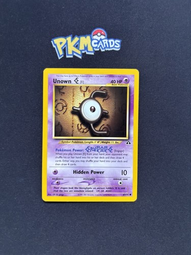 Pokémon tcg unown - pokémon, e