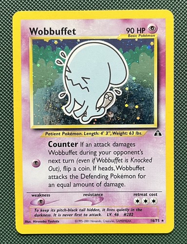 Wobbuffet holo rare neo - 16/75,