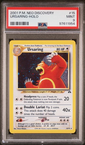 Ursaring holo psa 9 - ursaring, neo