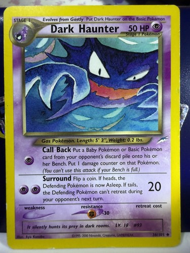 Pokemon tcg dark haunter neo - tcg,
