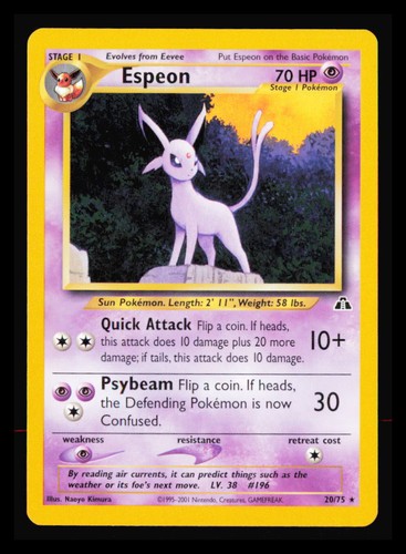 Espeon neo discovery - 20/75,