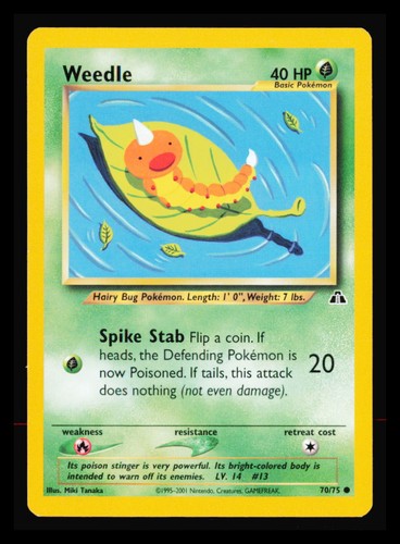 Weedle neo discovery - 70/75,