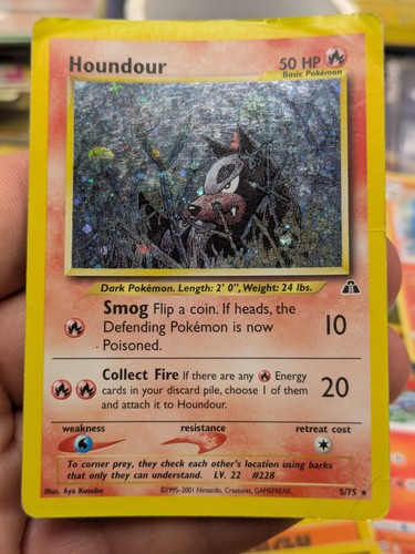 Pokémon tcg houndour - pokémon, neo