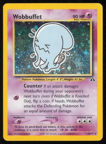 Wobbuffet rare neo - wobbuffet, 16/75