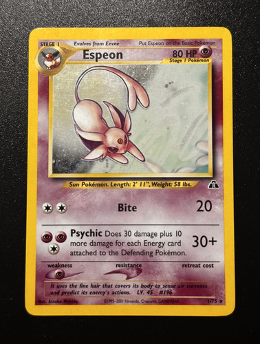 Pokemon espeon holo - 1/75, rare